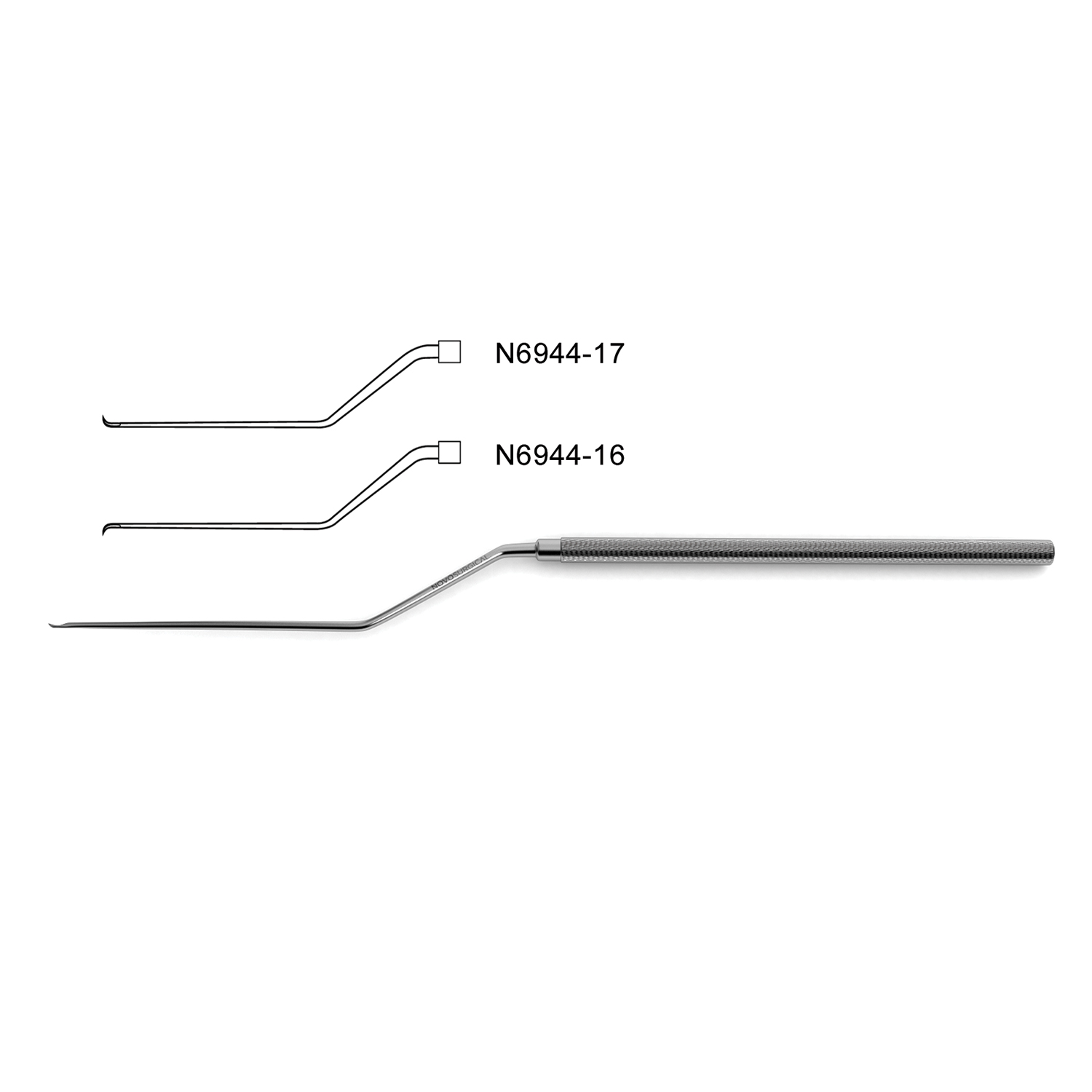Yasargil Micro Vascular Knife (Arachnoid Knife), bayonet shaft, 7