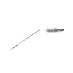 Frazier Suction Tube, extra-long, angled, w/ finger cut-off, 7-1/8" (18.1 cm) working length