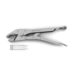 Locking Pliers, reinforced jaw hinge, self-locking lever w/ adjustment screw & one-handed quick release