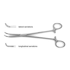 Lahey Gall Duct Forceps, fully-curved jaws