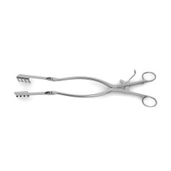 Beckmann-Adson Laminectomy Retractor, hinged arms, 4x4 prongs, 12-1/8" (31.0 cm)