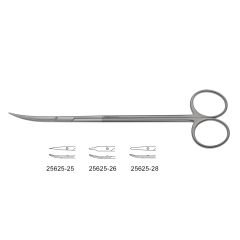 CV Elite - Lillehei-Potts Scissors - Supercut, supercut, ring handle, curved blades