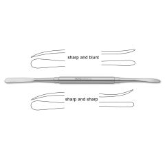 Molt Dissector & Raspatory, double-ended, 7" (17.8 cm)
