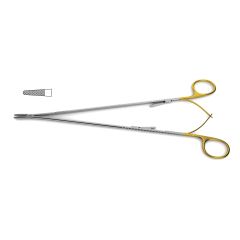 Diethrich Needle Holder, tungsten carbide, spring & ring handles, w/ lock (use w/ 6-0, 7-0 & 8-0 suture), 1.0 mm tips