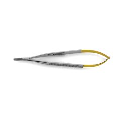 Jacobson Needle Holder, tungsten carbide, w/ lock, smooth, use w/ 4-0, 5-0 & 6-0 suture