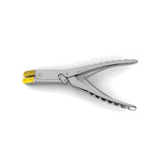 Hercules-Type Wire Cutter, for drill-wires of max 2.2 mm, replaceable tungsten carbide blades & replaceable rubber jaws, 7" (18.0 cm)