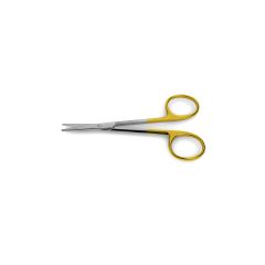 Strabismus Scissors, novocut™ (tungsten carbide blades w/ 1 micro serrated blade), blunt tips, 4-1/2" (11.4 cm)