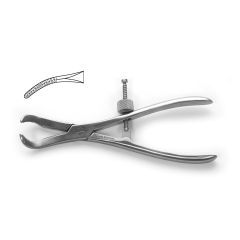 Bone Reduction Forceps, curved jaws, speed lock
