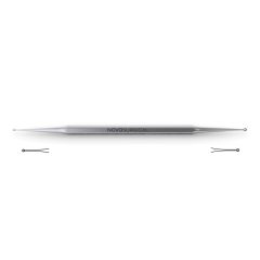 Curette Excavator, double-ended, w/ holes, 5-1/2" (14.0 cm)