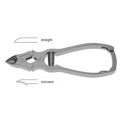 Double Action Nail Nipper, barrel spring, petite, 4-1/2" (11.4 cm)