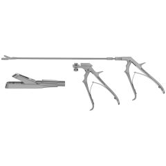 Yeoman Rotating Rectal Biopsy Forceps, improved pistol grip handle, rotating shaft, straight jaws, oval basket