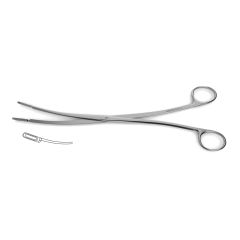 Desjardins (Rochester) Gall Stone Forceps, oval jaws, 2-1/2" (65.0 mm), curved, 9" (23.0 cm)
