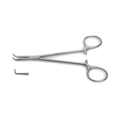Delicate Right Angle Forceps, fully curved jaws