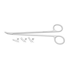 Potts-Smith Scissors, standard pattern, blunt tips, angled on side, 7-1/2" (19.0 cm)