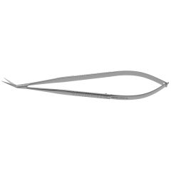 Jacobson Micro Vascular Scissors, flat handle, blades angled on flat, 7" (18.0 cm)