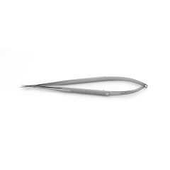 CV Elite - Zenith Jacobson Micro Scissors - Flat Handle - Straight/Curved Tips, flat handle, spring style, 6" (15.0 cm)
