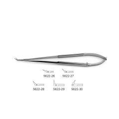CV Elite - Zenith Jacobson Micro Scissors - Round Handle - Angled Tips, round handle, micro fine angled blades