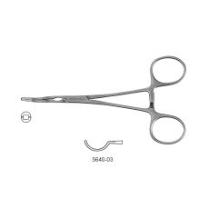 CV Elite - Baby Vascular Clamp W/ Spoon Jaws, cooley jaws