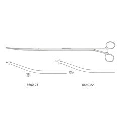 CV Elite - D'Amico Clamp With Sliding Mechanism - Curved Jaws, 1x2 debakey teeth, shaft 10.0 mm wide