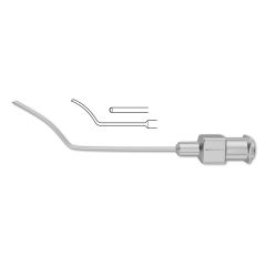 Randolph Cyclodialysis Cannula, front air injection port, 12.0 mm angled tip, 19-gauge