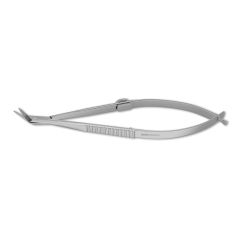 Troutman-Castroviejo Corneoscleral Scissors, micro pattern, 6.0 mm equal length blades, w/ lock, 4-1/8" (10.5 cm)