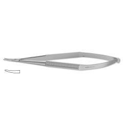 Barraquer Needle Holder, extra delicate, 9.0 mm tapered jaws, round handle, 5-1/8" (13.3 cm)