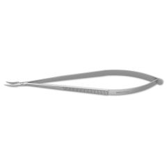 Castroviejo Needle Holder, delicate, 10.0 mm smooth jaws, flat handle, 5.6" (14.1 cm)