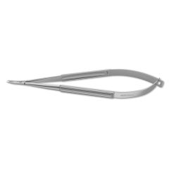 Micro Needle Holder, extremely delicate 7.0 mm jaws, round fluted handles, 4-3/4" (12.0 cm)