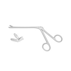 Weil-Blakesley Delicate Pediatric Nasal Forceps, size #00, fenestrated, 2.5 mm x 4.5 mm cups, shaft 11.5 cm, 6-1/4" (16.0 cm)