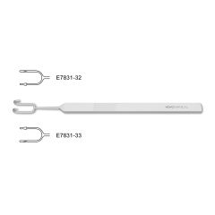 Cottle Nasal Retractor/Hook, one blunt, ball-end prong, one sharp prong, 10.0 mm wide, 5-1/2" (14.0 cm)