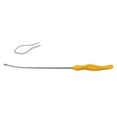 Endoplastic Facial Dissector W/ Ergonomic Handle, small cobra-shaped head for nerve dissection