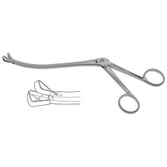 Ronis Adenoid Punch, triangular basket, curved up, shaft 120.0 mm, overall 8-1/4" (21.0 cm)