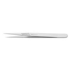 Micro Forceps, 9.0 mm wide flat handle, straight, 0.3 mm tip size, 4-3/4" (120.0 mm)