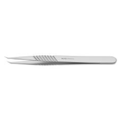 Micro Forceps, 9.0 mm wide flat handle, 45 degree angle, 0.3 mm tip size, 5-3/8" (135.0 mm)