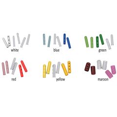 Round Caps, gas or steam permeable, can be used in flash or conventional autoclave processes, latex-free, 100 per package