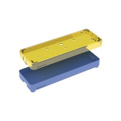 Thermoplastic Instrument Tray, micro tray for safely organizing, sterilizing & transporting microsurgical instrument sets