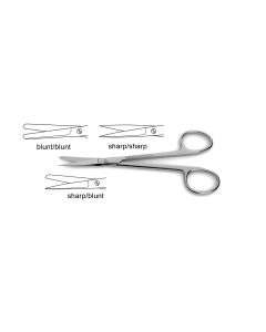 Wagner Plastic Surgery Scissors, fine pattern, 4-3/4" (12.0 cm)