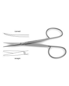 Strabismus Scissors, ribbon style ring handle, 4" (10.2 cm)