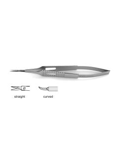Micro Scissors, vannas-type cutting blades, 5.0 mm blades, 5" (12.5 cm)
