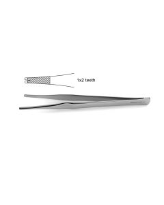 Lanes Tissue Forceps, cross-serrated