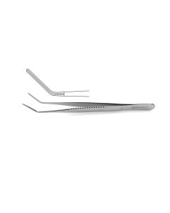 Debakey Vascular Tissue Forceps, angled, 2.0 mm tips