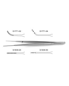 Gerald Thumb Forceps, curved, 7-1/8" (18.0 cm)