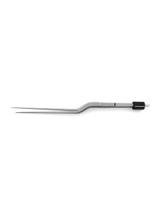 Yasargil Micro Bipolar Bayonet Forceps, flat handle