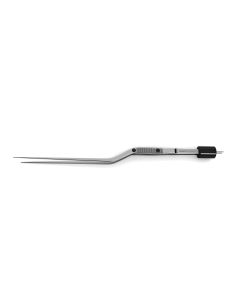 Hardy Bipolar Bayonet Forceps, 0.5 mm tip, 8-1/2" (21.5 cm)
