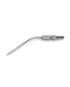 Frazier Suction Tube, angled, w/ finger cut-off, 4" (10.2 cm) working length