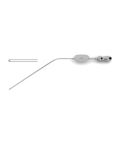 Brackman Suction Tube, offset suction tip holes, working length 3" (7.5 cm)