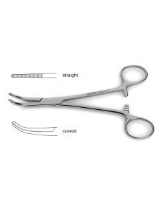 Dandy Scalp Forceps, curved to side