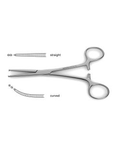 Kocher Forceps, 1x2 teeth, 5-1/2" (14.0 cm)