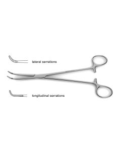 Lahey Gall Duct Forceps, fully-curved jaws
