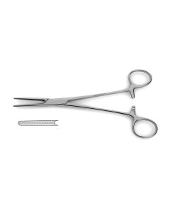 Vorse Tube Occluding Forceps, serrated beveled jaws